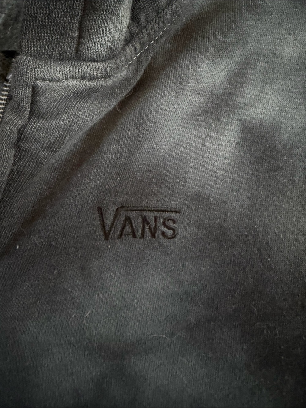 Vans Oversized Black Tie-Dye Zip Hoodie. Sz Small - Picture 2 of 4